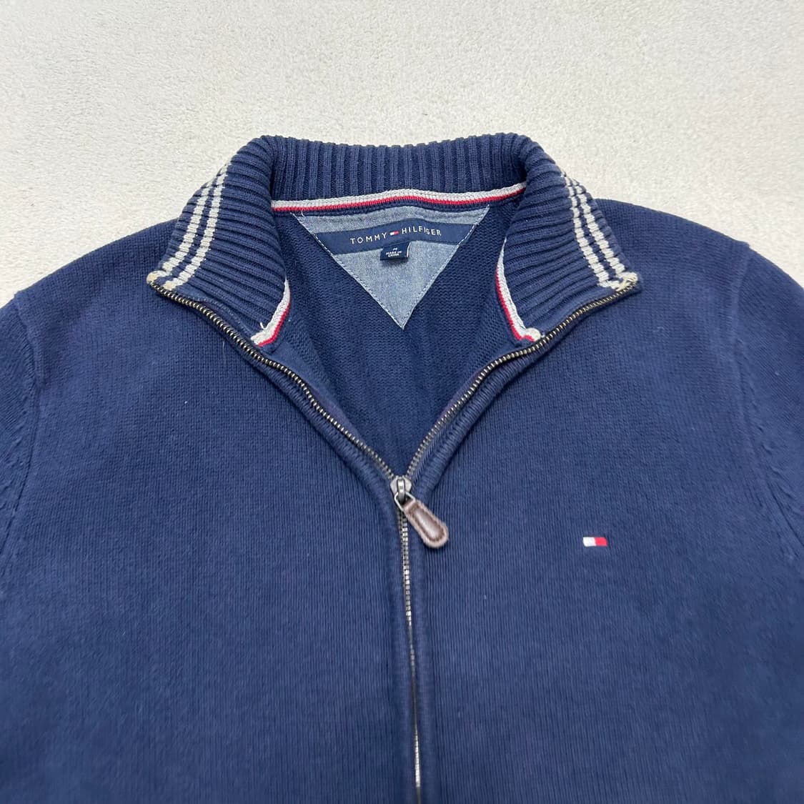 Tommy Hilfiger navy knit zip-up  상품이미지5