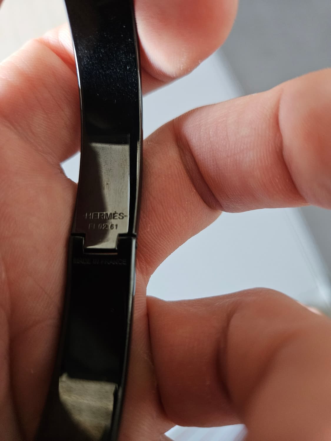 에르메스 클릭아슈 브레이슬릿 쏘 블랙 하드웨어 & 누아 매트 T6 상품이미지5