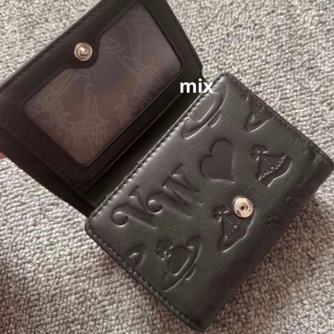 비비안웨스트우드 아카이브 블랙 은장 orb로고 레더 반지갑(새상품) 상품이미지6