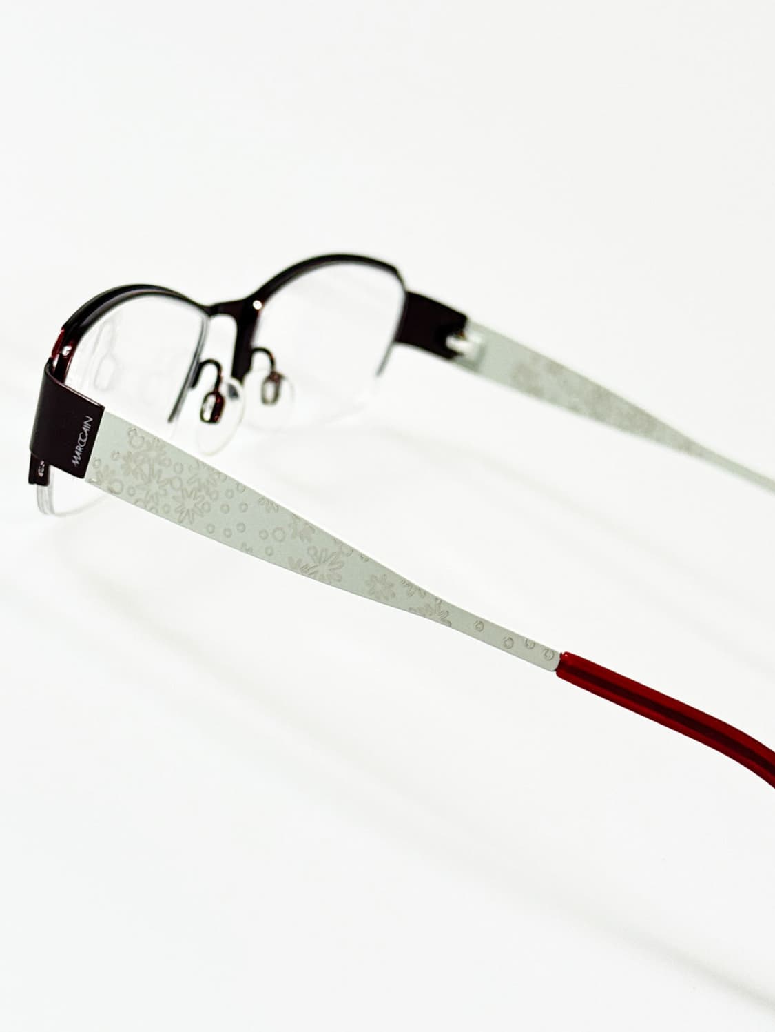 독일제 MARC CAIN 반무테 스퀘어 빈티지 안경 상품이미지4