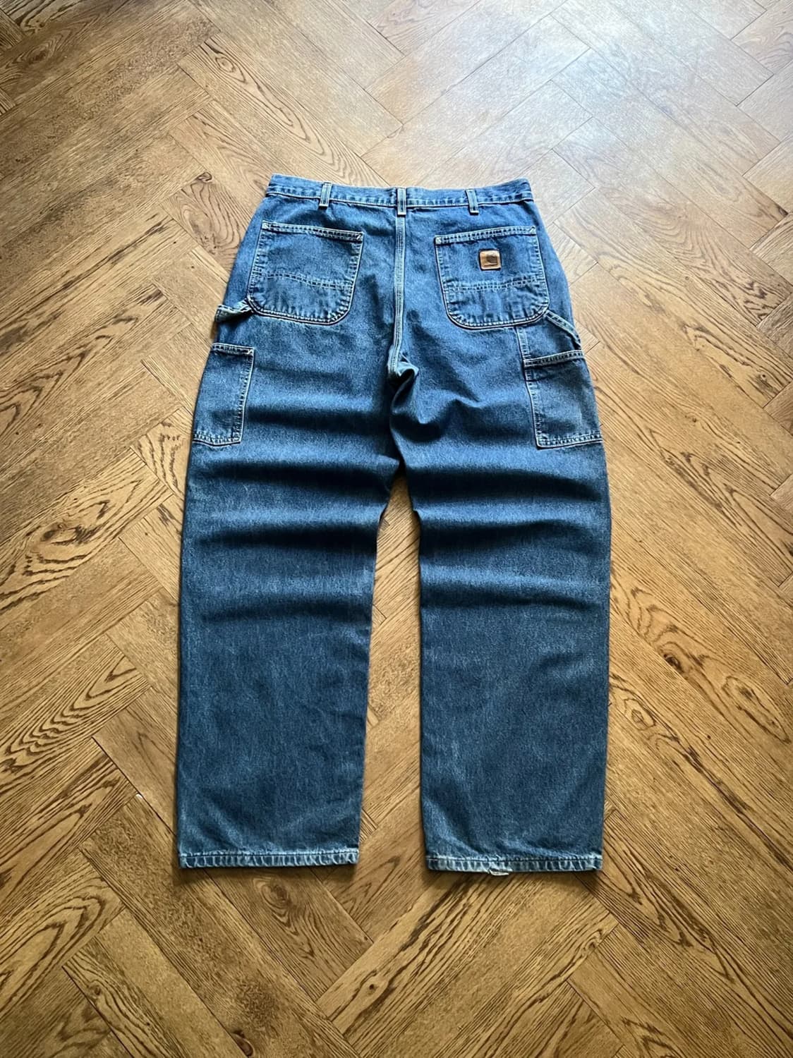 [35]칼하트 USA 빈티지 워싱 싱글니 카펜터 워크 데님 팬츠 상품이미지1