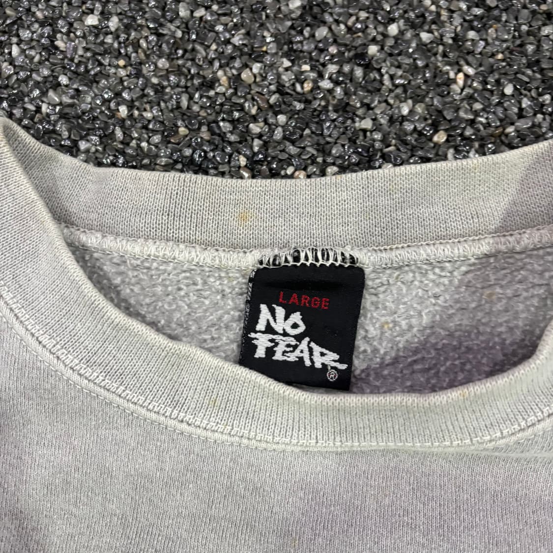 No fear 빅로고 그레이 맨투맨 상품이미지3