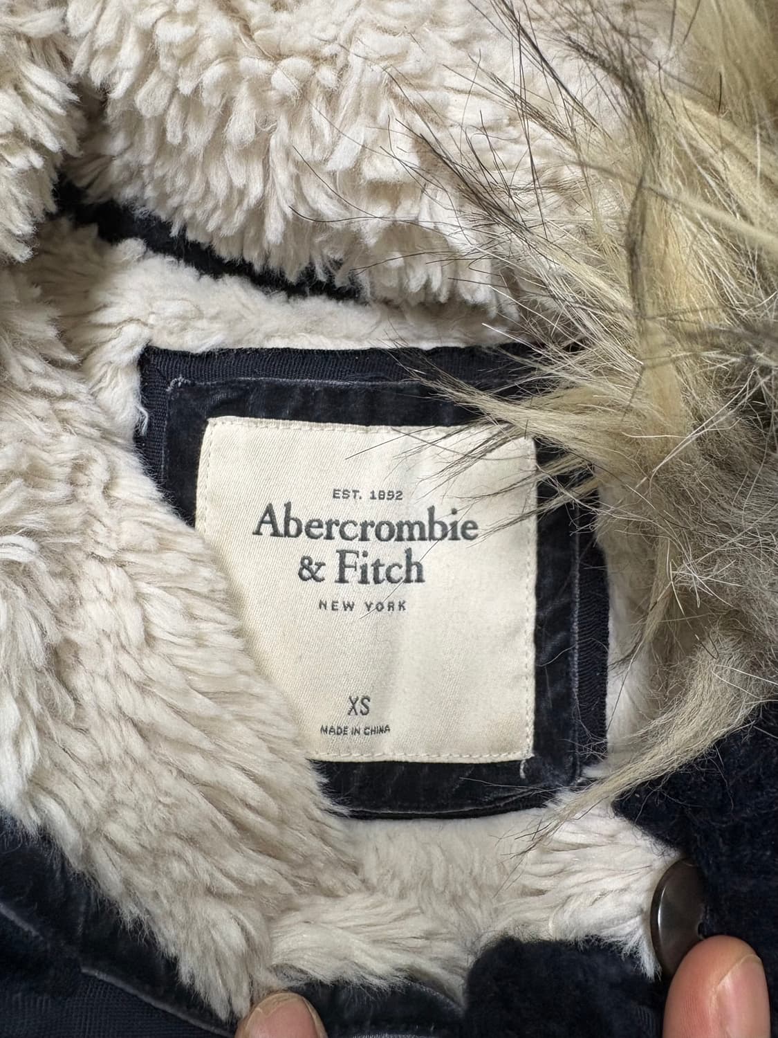 아베크롬비 울프죠 니트 후드집업 xs 상품이미지2