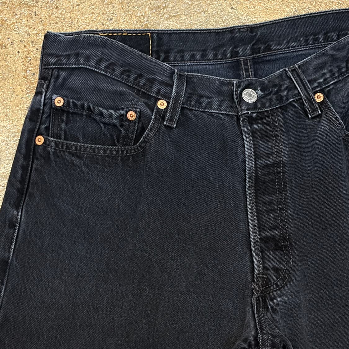 00s 미국 빈티지 리바이스 501 블랙진 청바지 상품이미지3