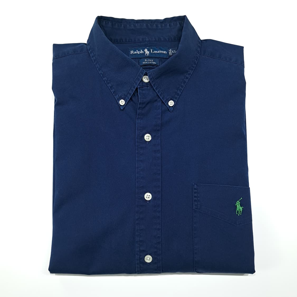 CL726 XL 폴로 90s 코튼 버튼다운 로얄네이비 셔츠 남방 상품이미지7