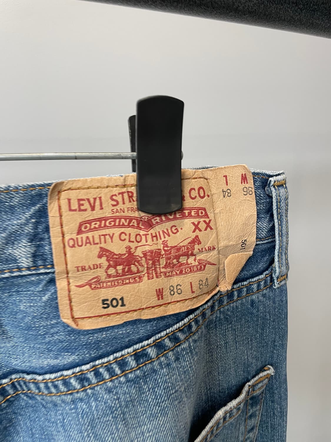 (32~33) Levis501 리바이스501 워싱 데님팬츠 상품이미지5