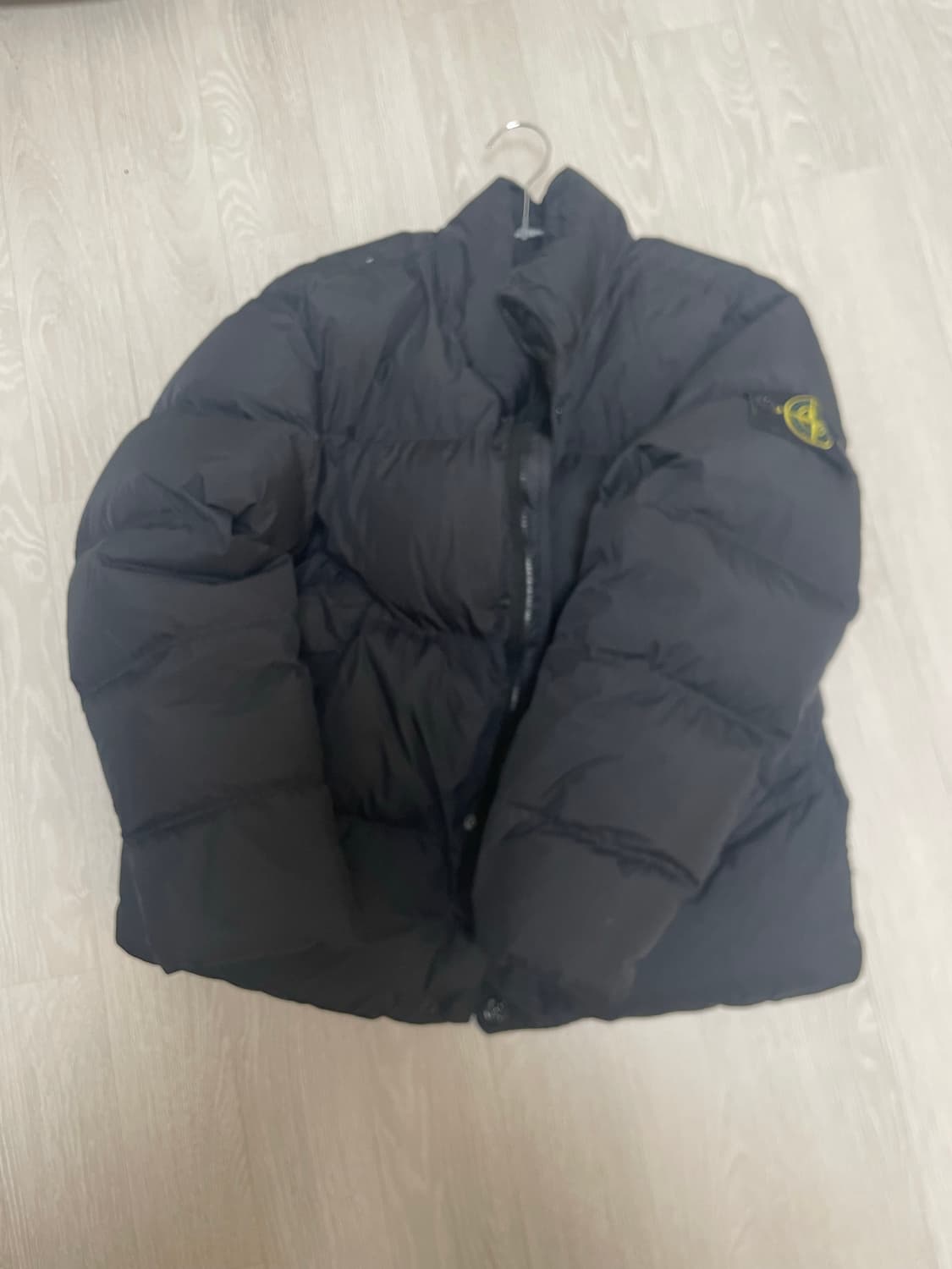 스톤아일랜드 25FW 크링클랩스 패딩자켓 블랙 M 상품이미지1