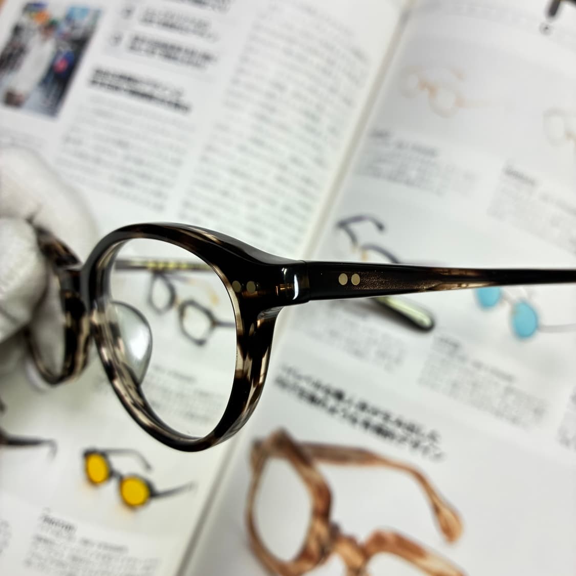 角矢甚治郎作 카도야 진지로 사쿠 일본 장인 셀룰로이드 뿔테 안경 상품이미지3