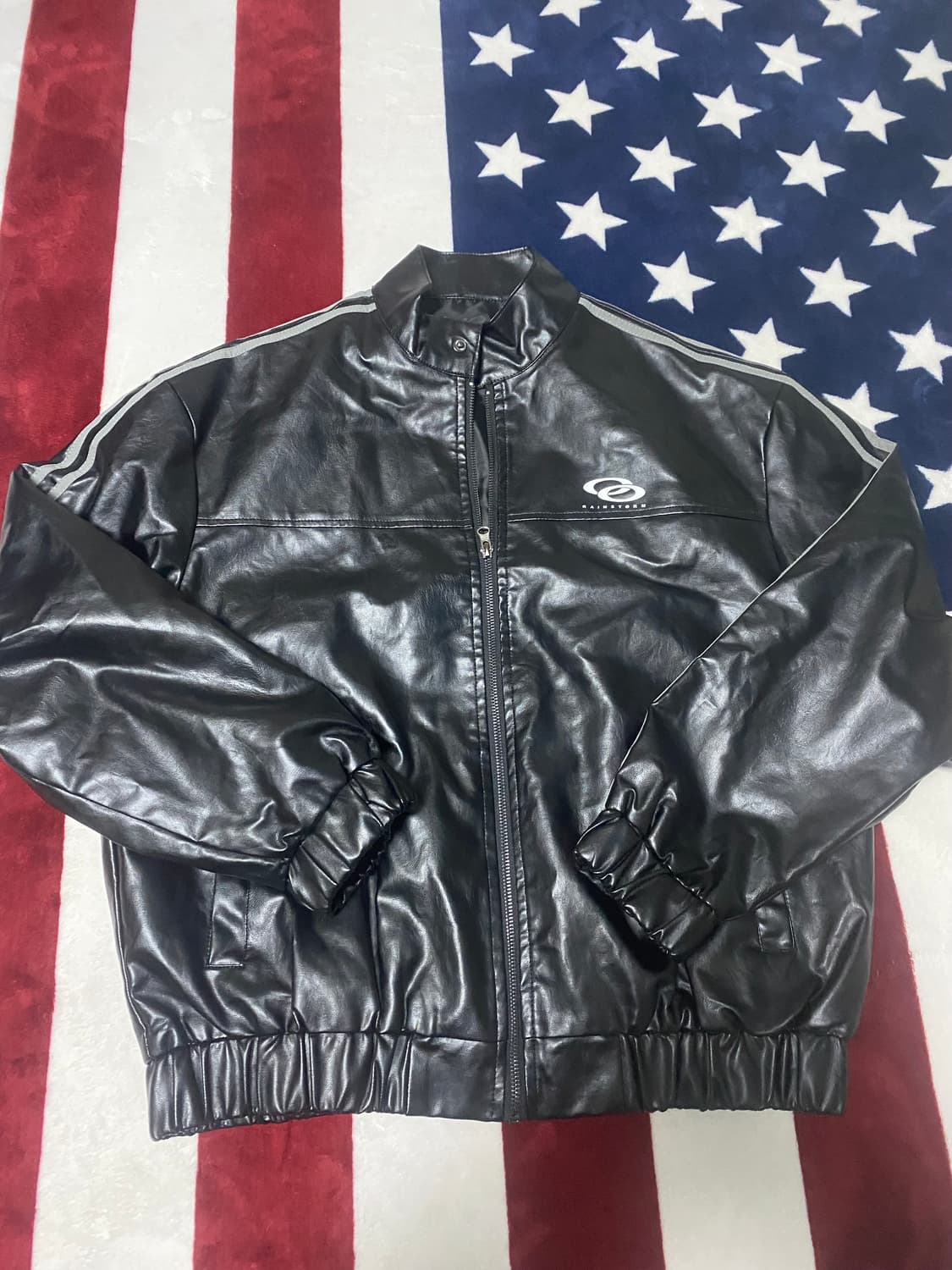 RAINSTORM 사이드라인 비건  봄버 자켓 상품이미지1