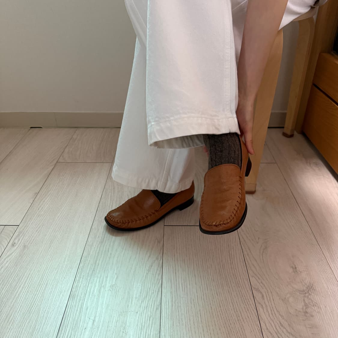 Margaret Howell stitched moc loafer 상품이미지2