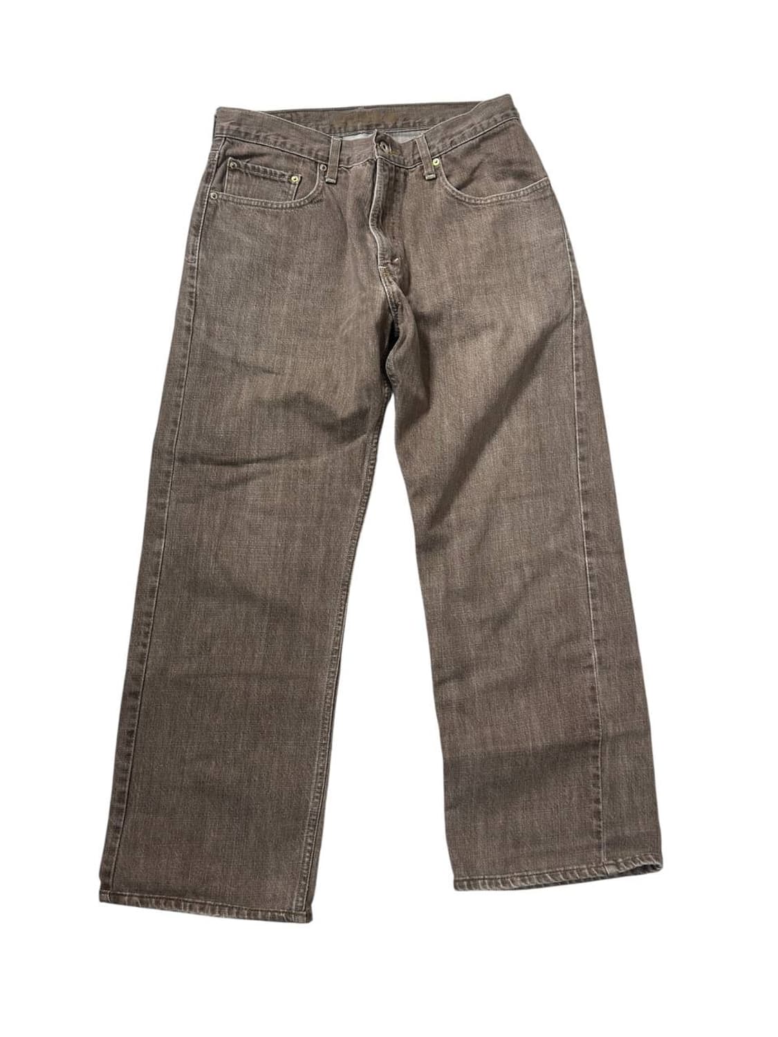 00's 리바이스 569 블랭크탭 브라운 데님 데드스탁   상품이미지3