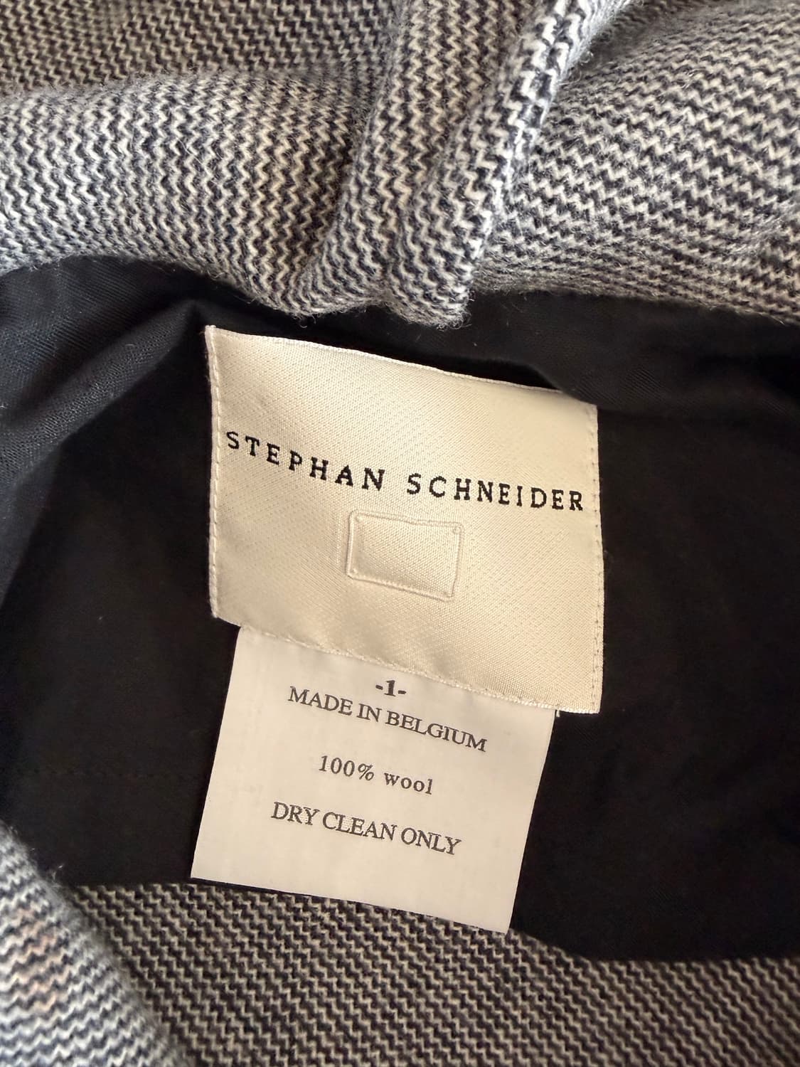 스테판 슈나이더 후드 울 자켓 상품이미지5