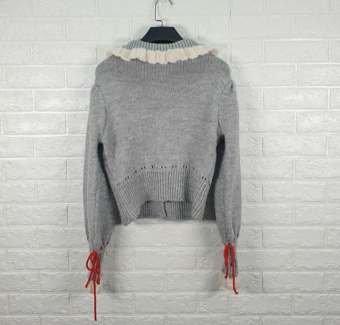 [55]자라 자카드 칼라 플로럴 니트 가디건 상품이미지3