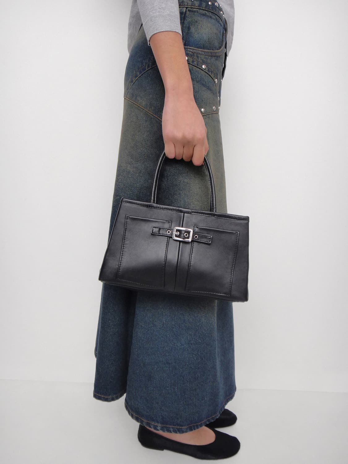 기마구아스 Mini Annamaria 미니 안나 마리아 백/블랙 상품이미지3