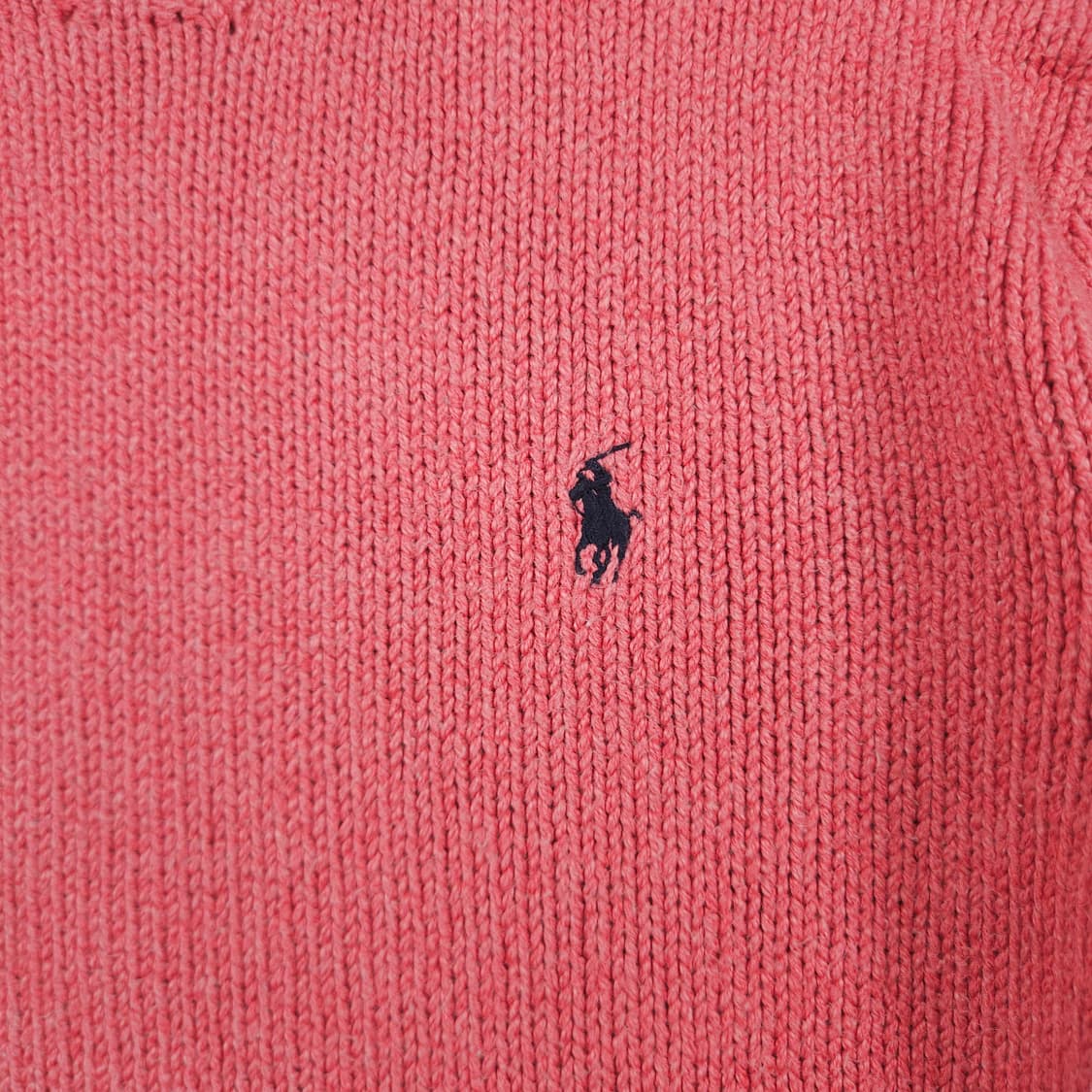 M(95) 폴로 랄프로렌 크루넥 코튼 니트 핑크 상품이미지3