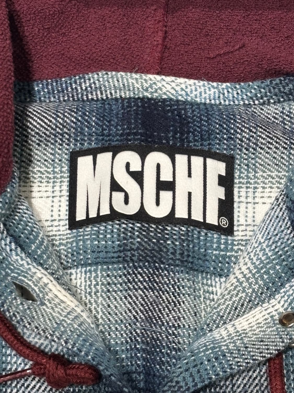 미스치프 체크 후드 셔츠 상품이미지6