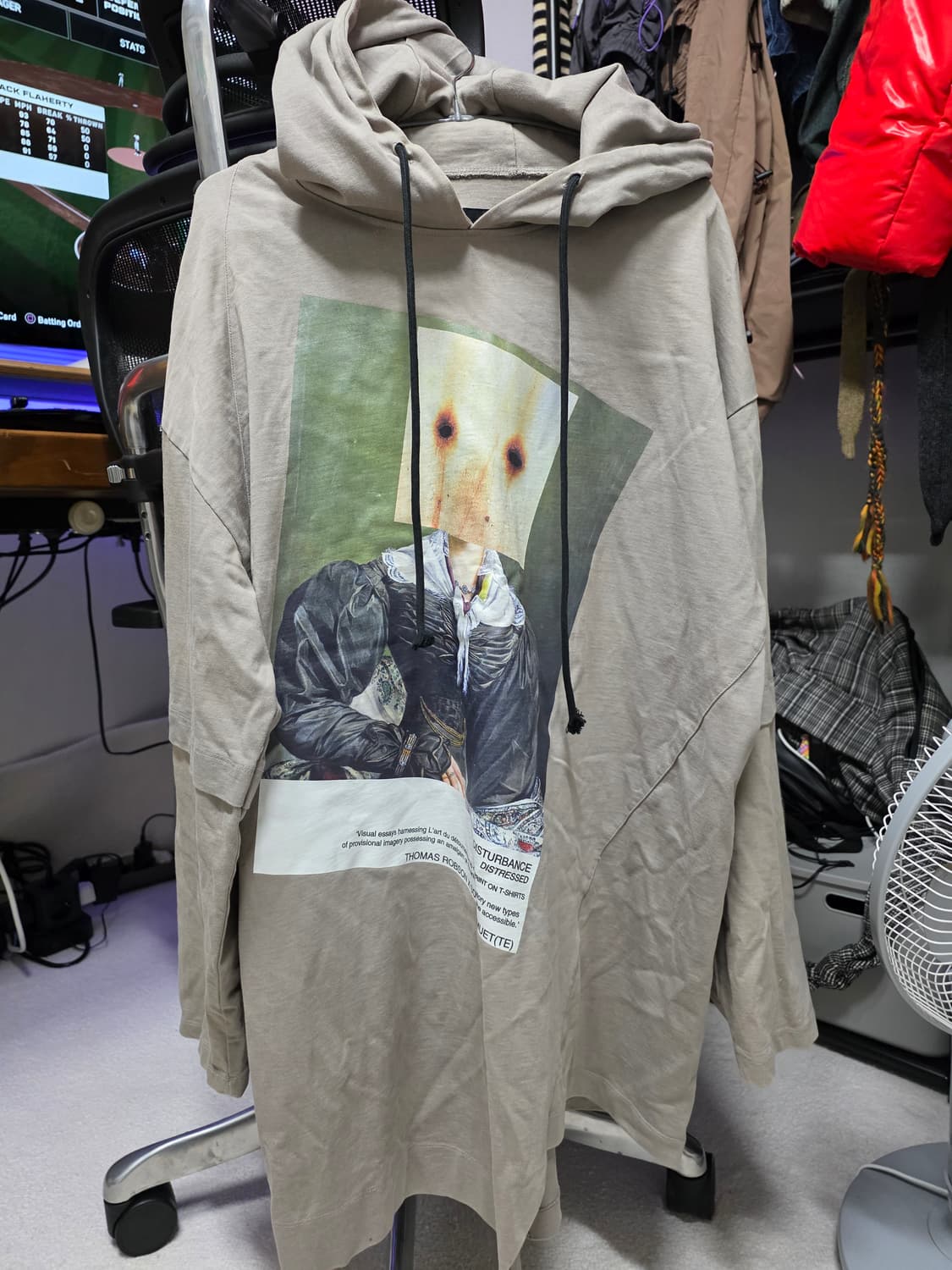 Sounds bmuette 비대칭 갤러리 후드 그레이 xl 상품이미지1