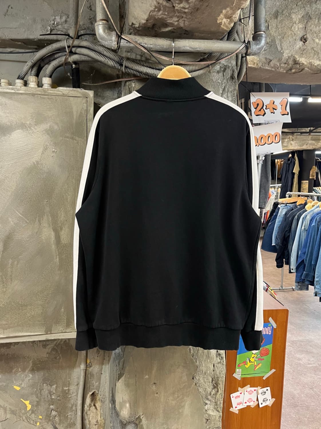 엄브로 사이드라인 기모 져지 블랙 3XL #csz4113 상품이미지2