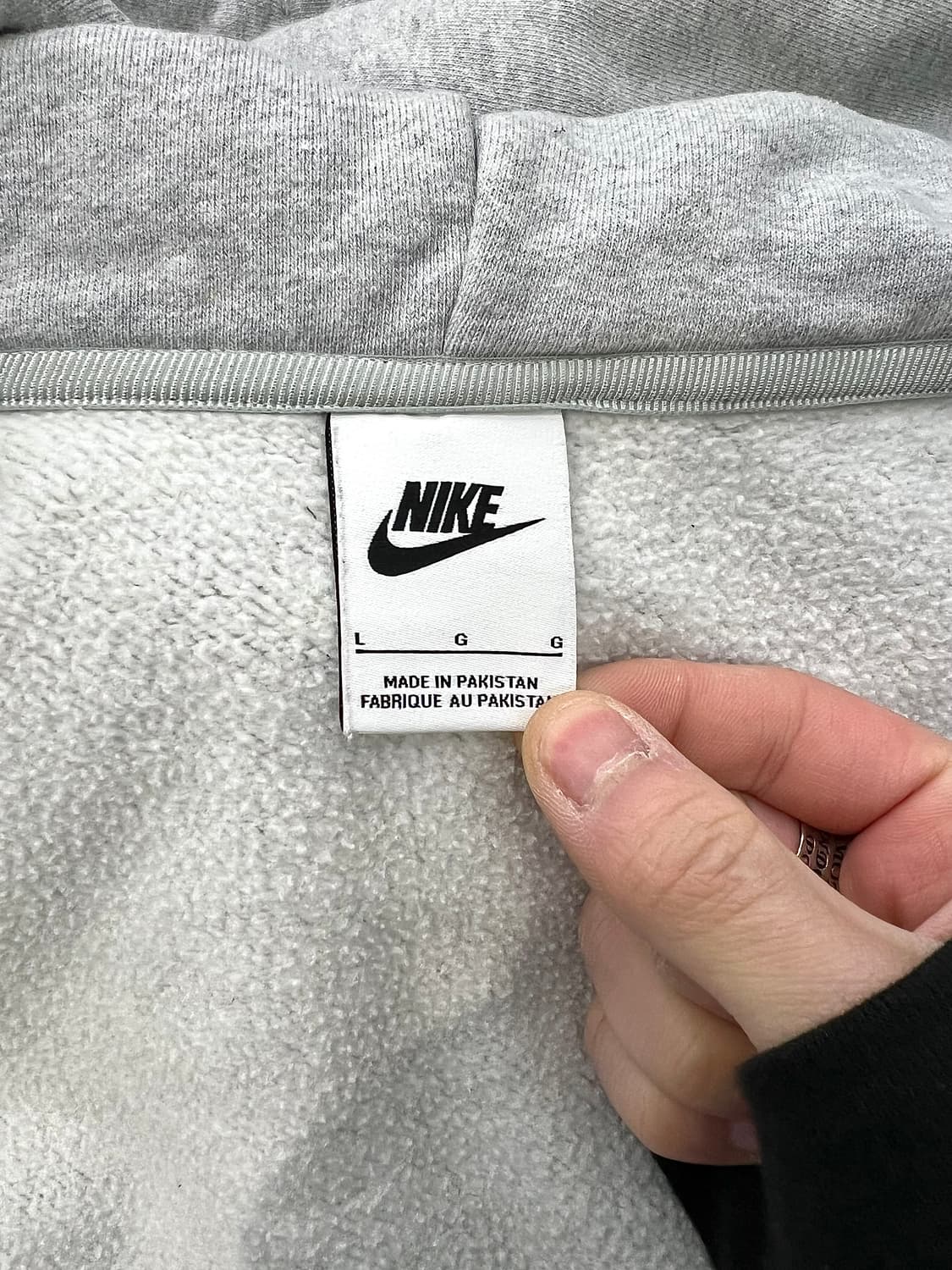 나이키 x 스투시 그레이 헤더 플리스 후디 풀 집업 자켓 상품이미지7