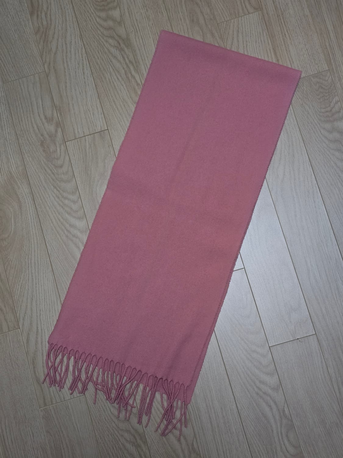 Courreges 꾸레쥬 로고 핑크 울 머플러 상품이미지4