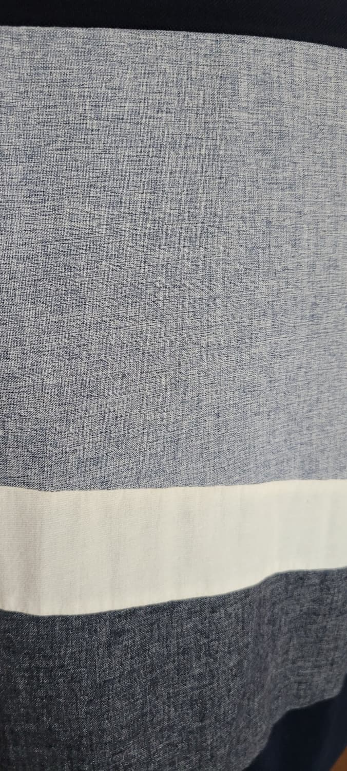 (남성110사이즈)지오지아 네이비 배색 반팔티 상품이미지4