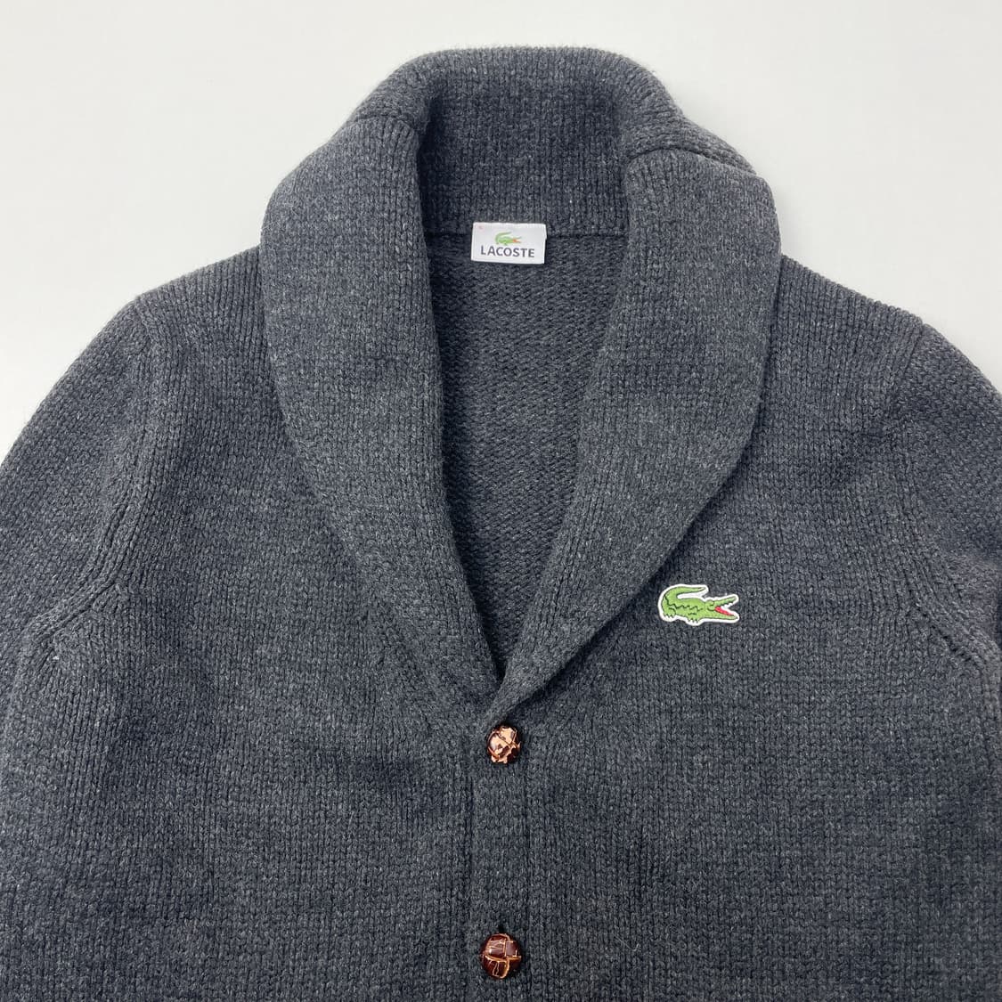 라코스테 모100 숄카라 가디건 상품이미지3