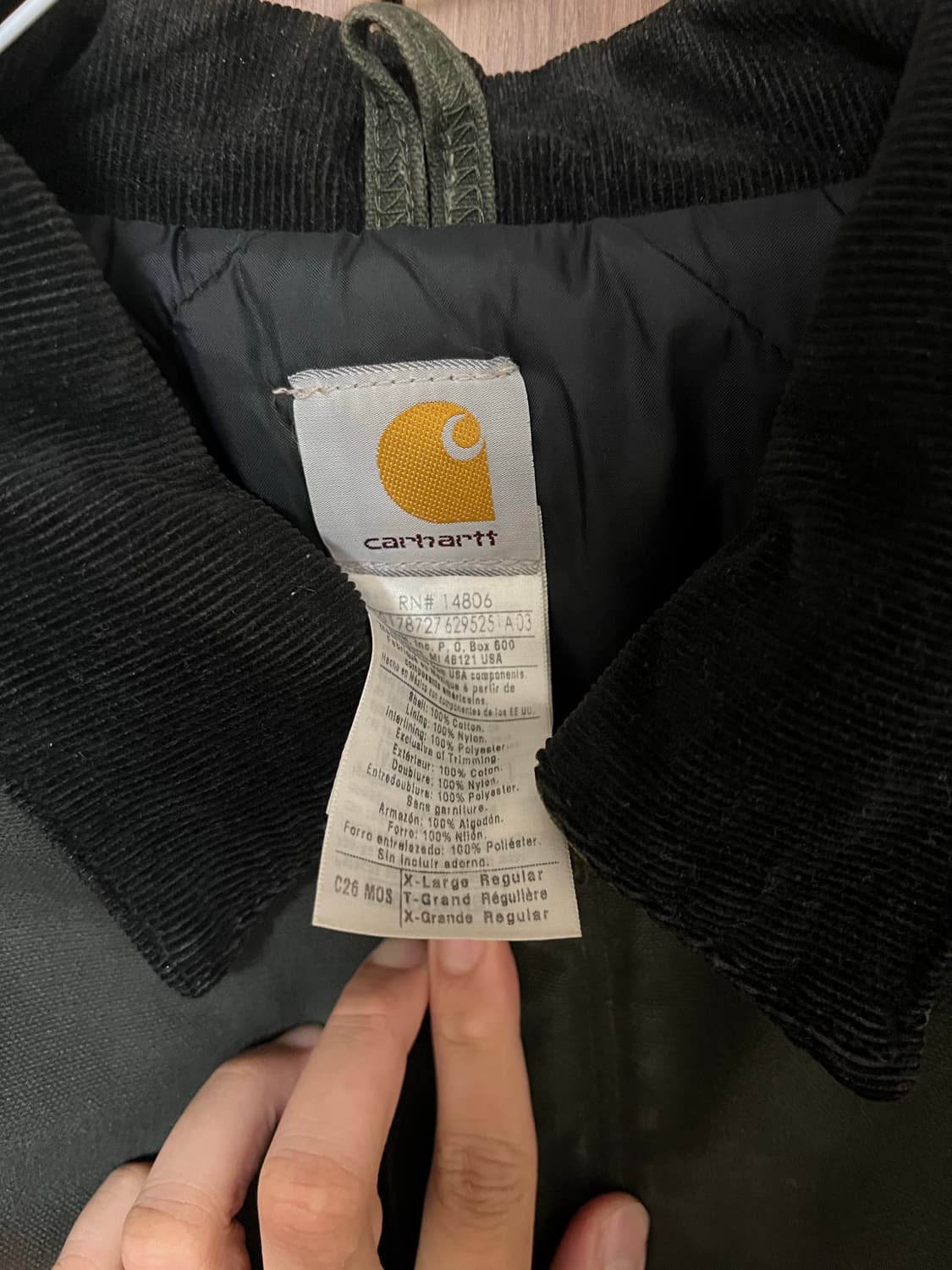 칼하트 C26 MOS [XL] 트레디셔널 코트 상품이미지4