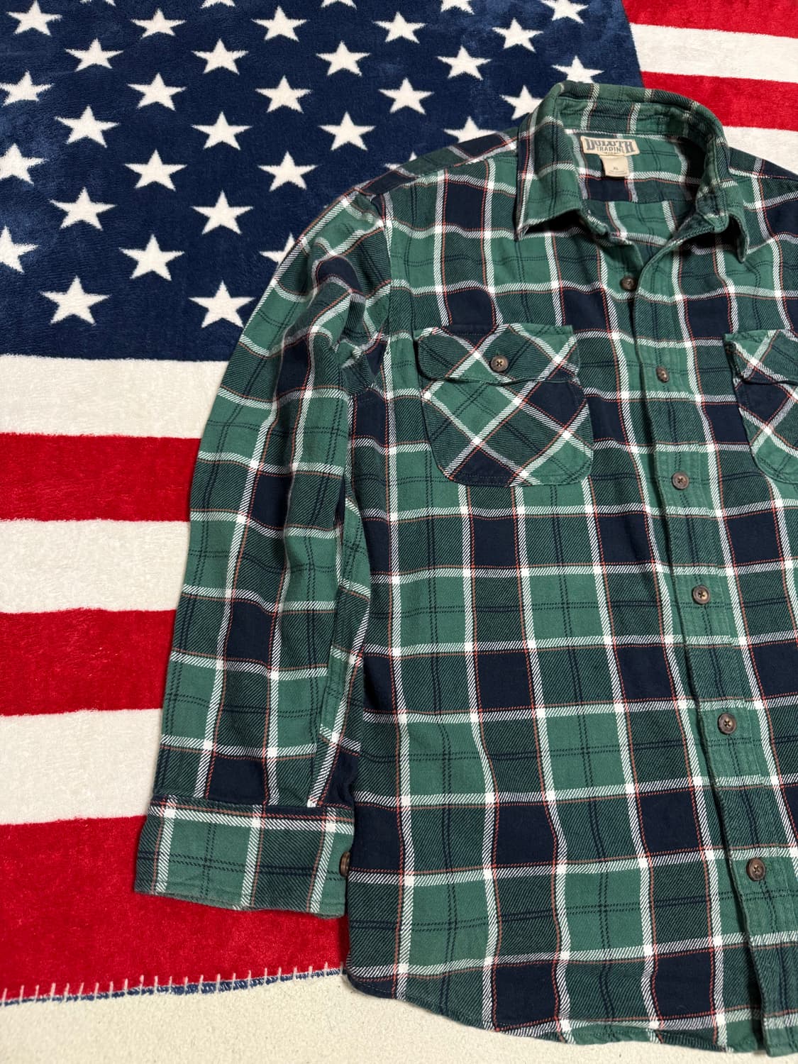 빈티지플란넬셔츠 워크셔츠 vintage flannel shirt 체크셔츠 상품이미지2