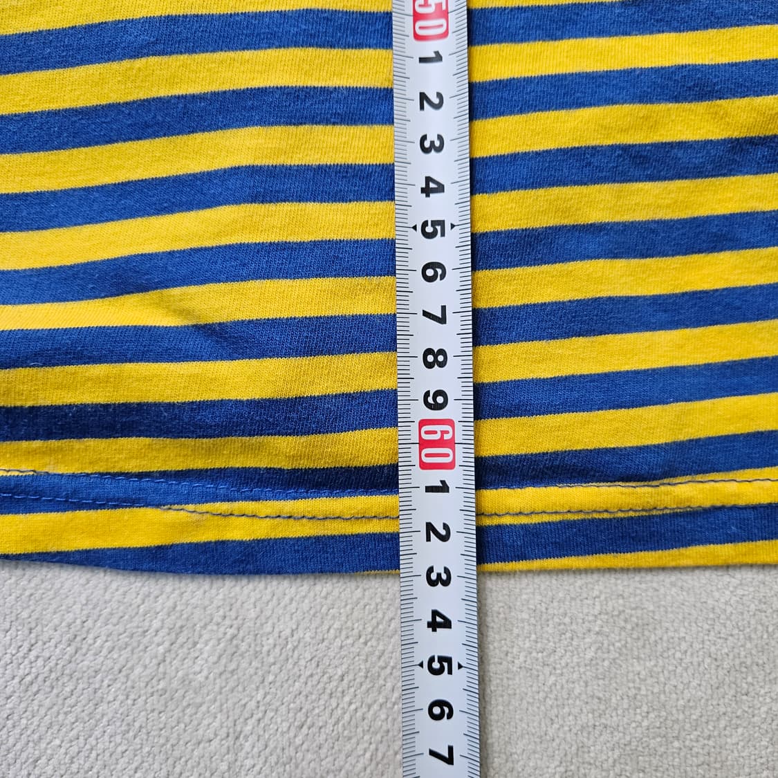 실측확인 빈티지 스트라이프 티셔츠 0306Y 상품이미지6
