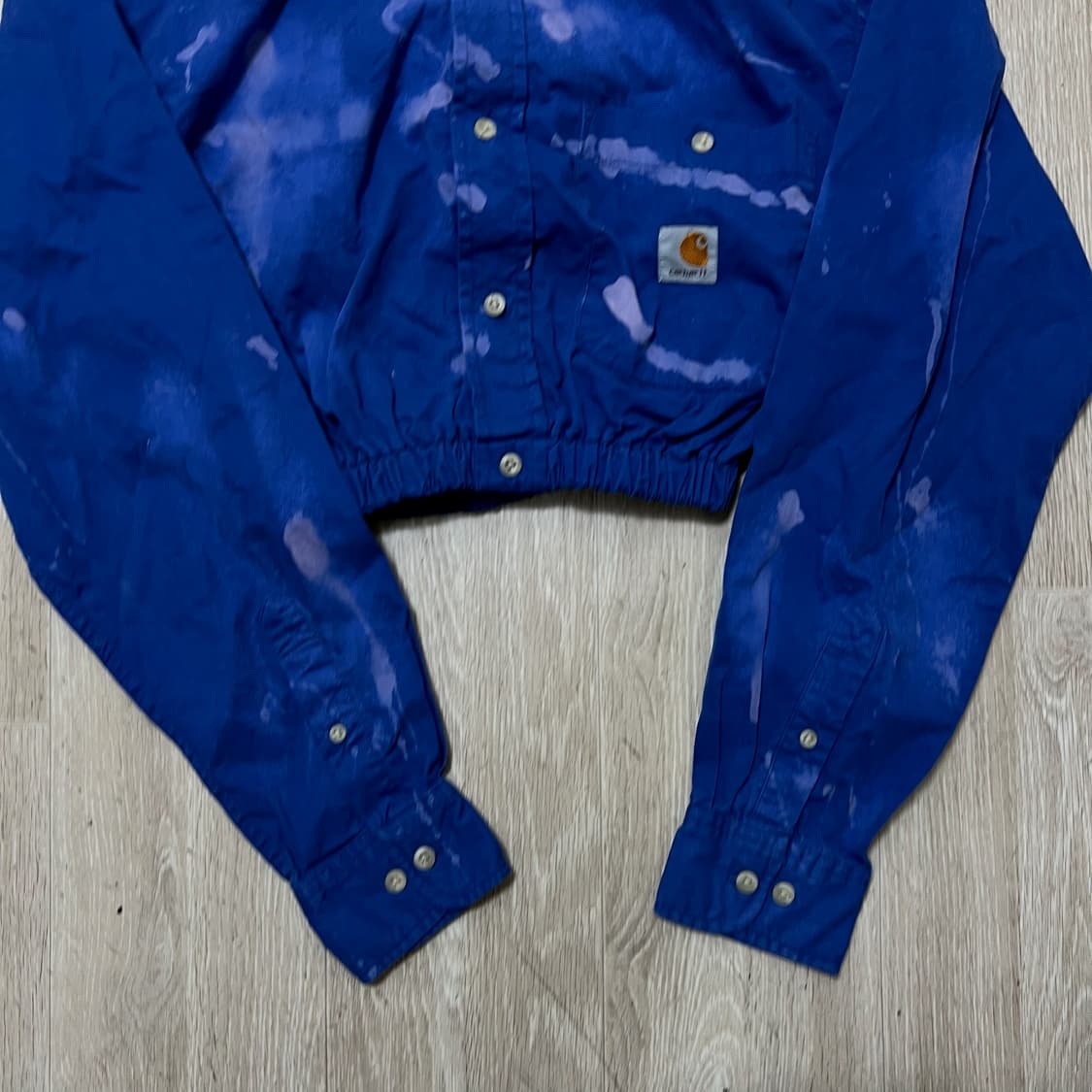 칼하트 WIP 워시드 워크 크롭 셔츠 L/100  상품이미지4