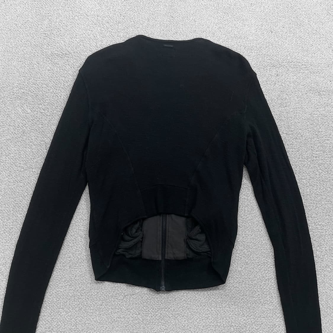 디젤 Diesel 블랙 버튼 집업 자켓 블랙 상품이미지3