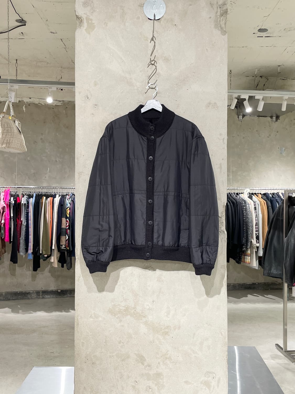 미쏘니 다크 브라운 앤 블랙 모헤어 리버시블 자켓 상품이미지5