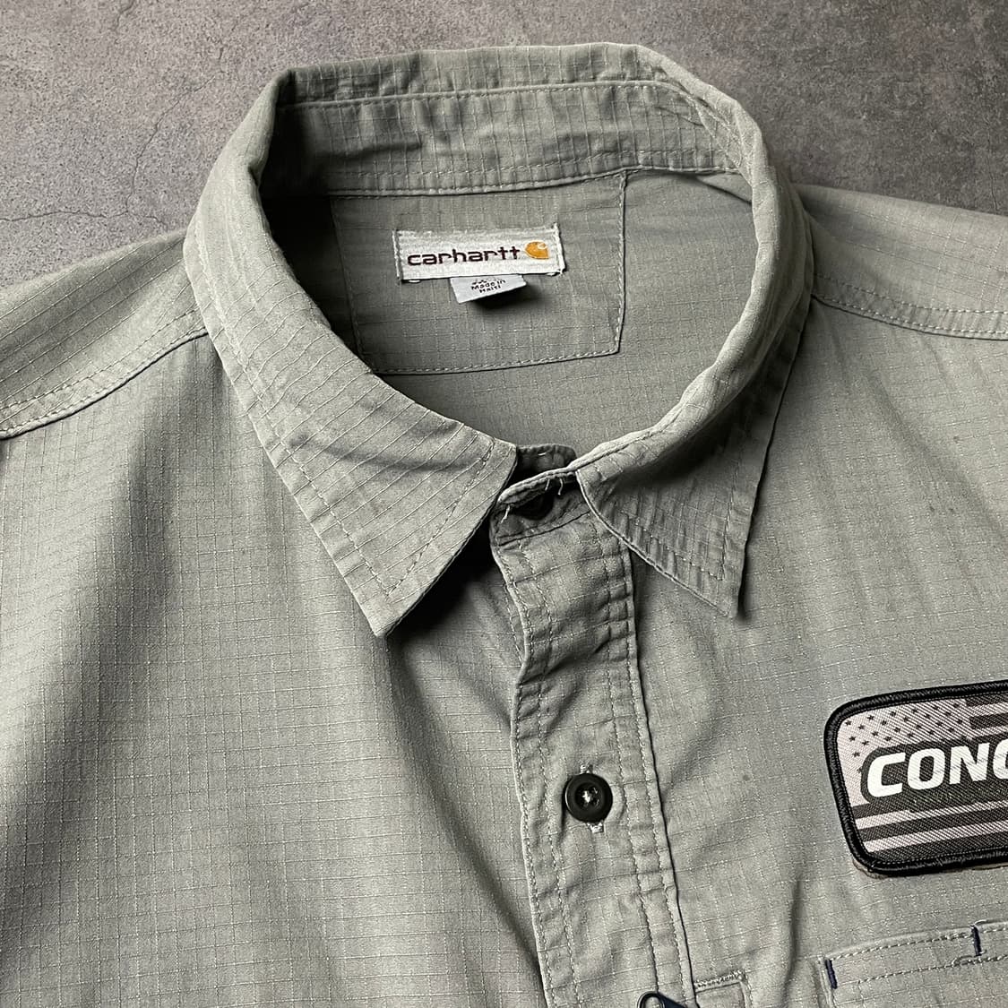 CARHARTT 칼하트 그레이 플랩포켓 워크 셔츠 A00940 상품이미지2