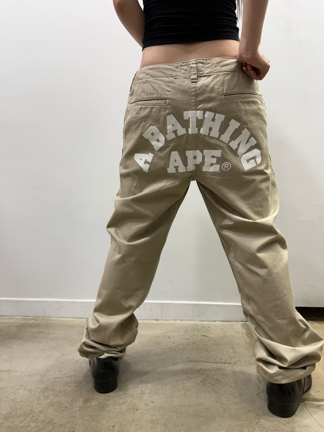 베이프 힙 로고 디테일 코튼 팬츠 상품이미지10