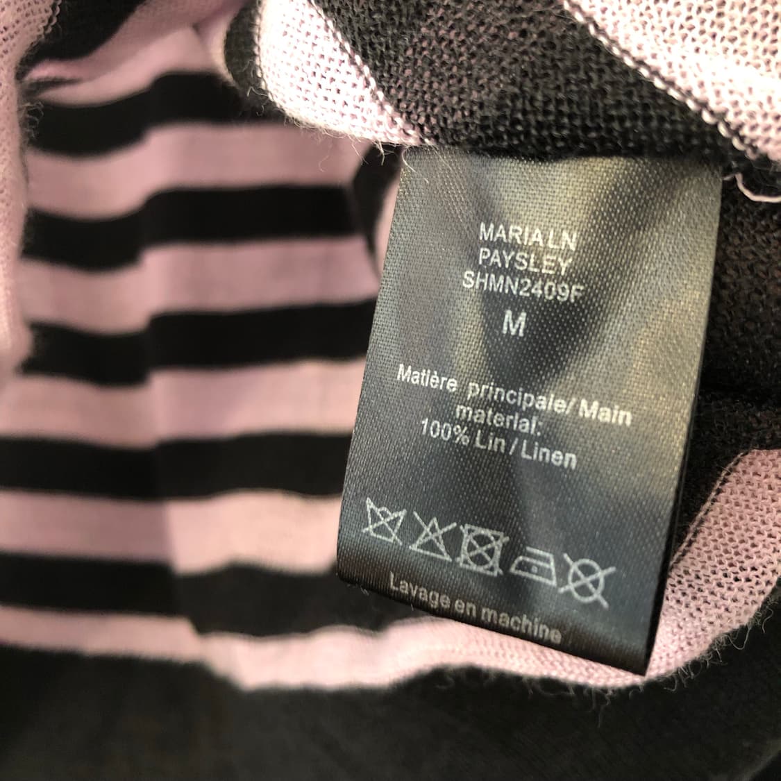 Vintage 💿 pink black stripes  상품이미지6