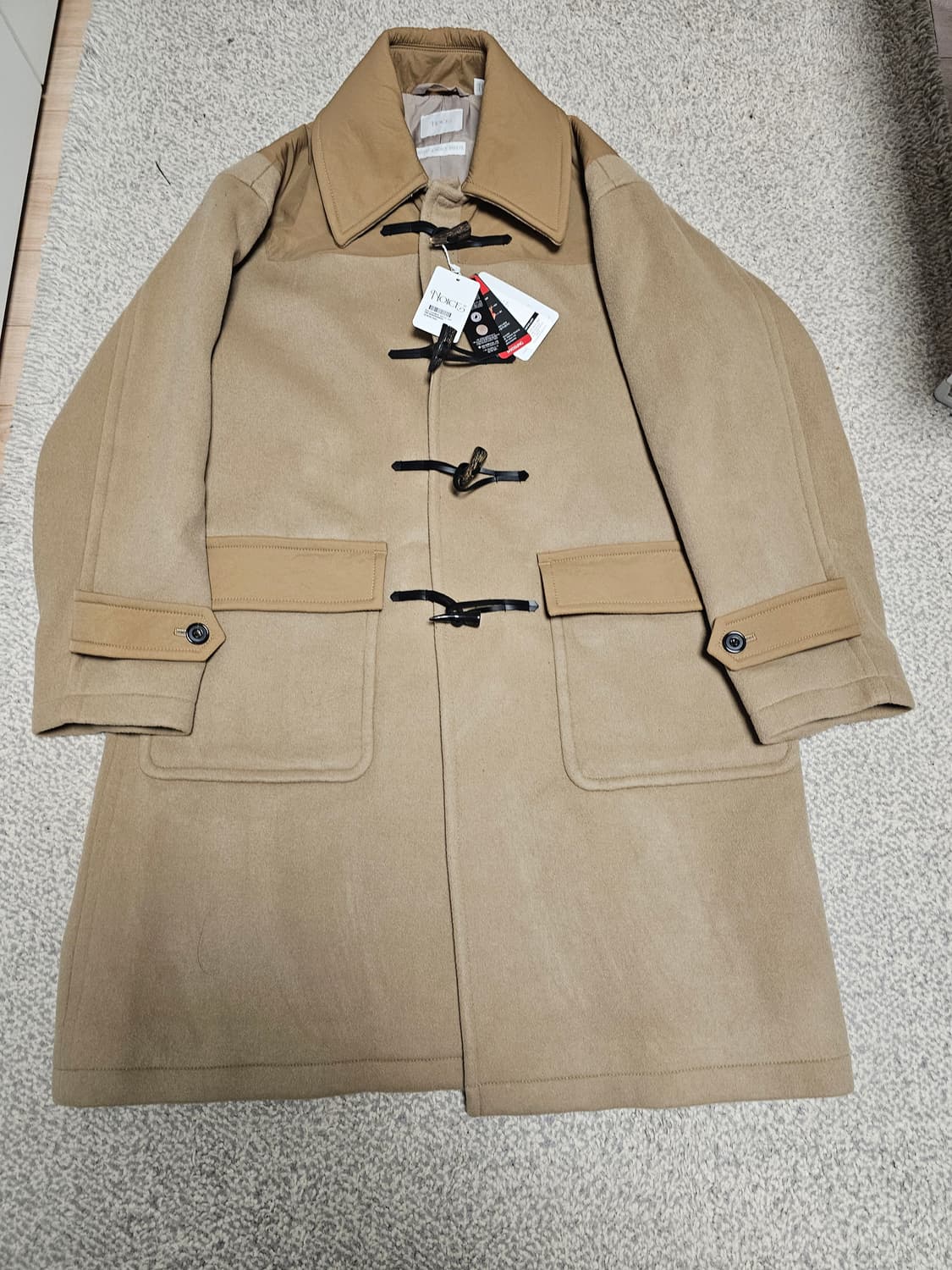 새상품 정가 80만원 노이스 울캐시미어 더플코트, 울캐시미어 떡볶이코트 상품이미지8