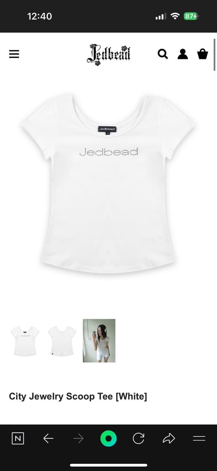 제드비드 city jewelry scoop tee 스쿱티 화이트 상품이미지2