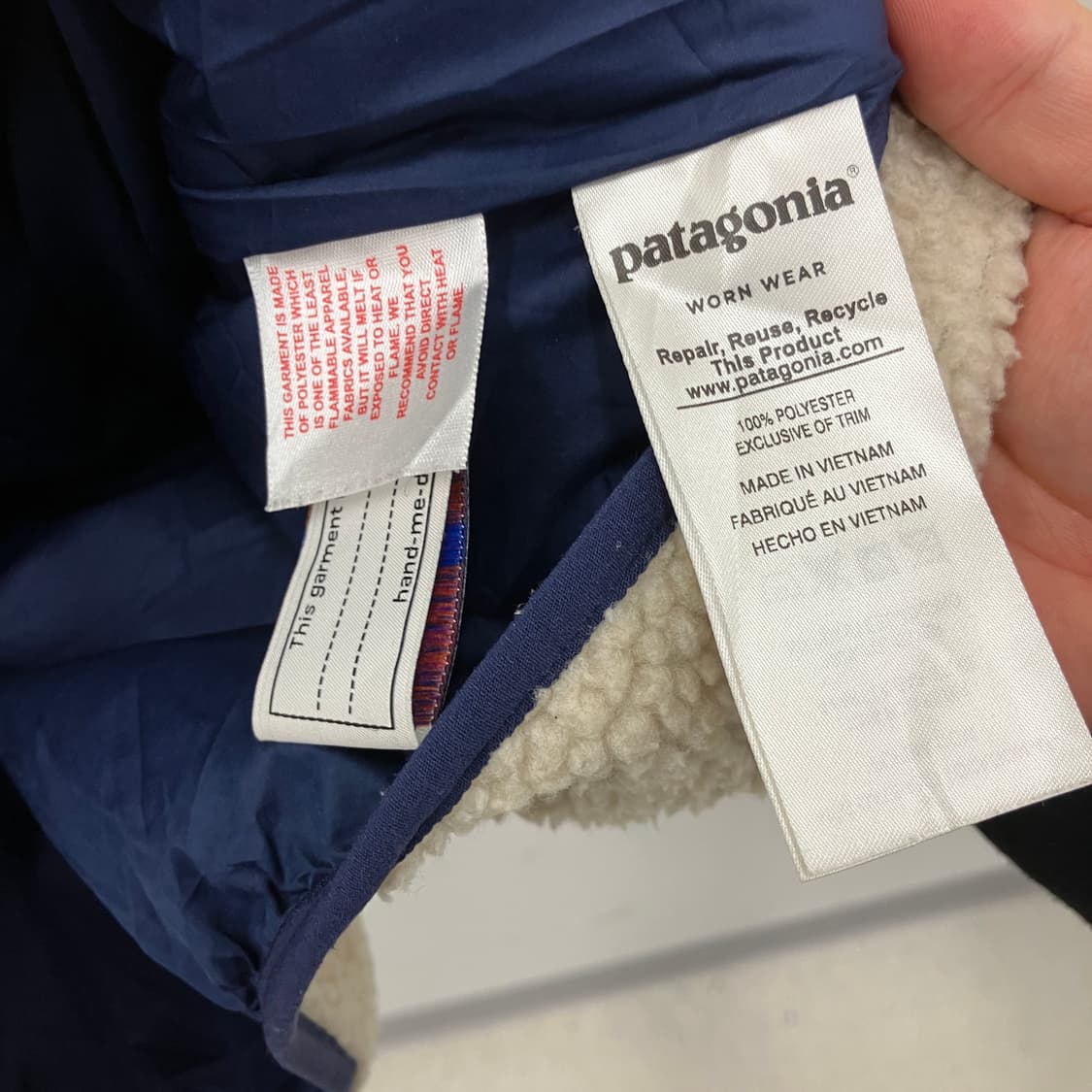 파타고니아 레트로 파일 자켓 아이보리 상품이미지4