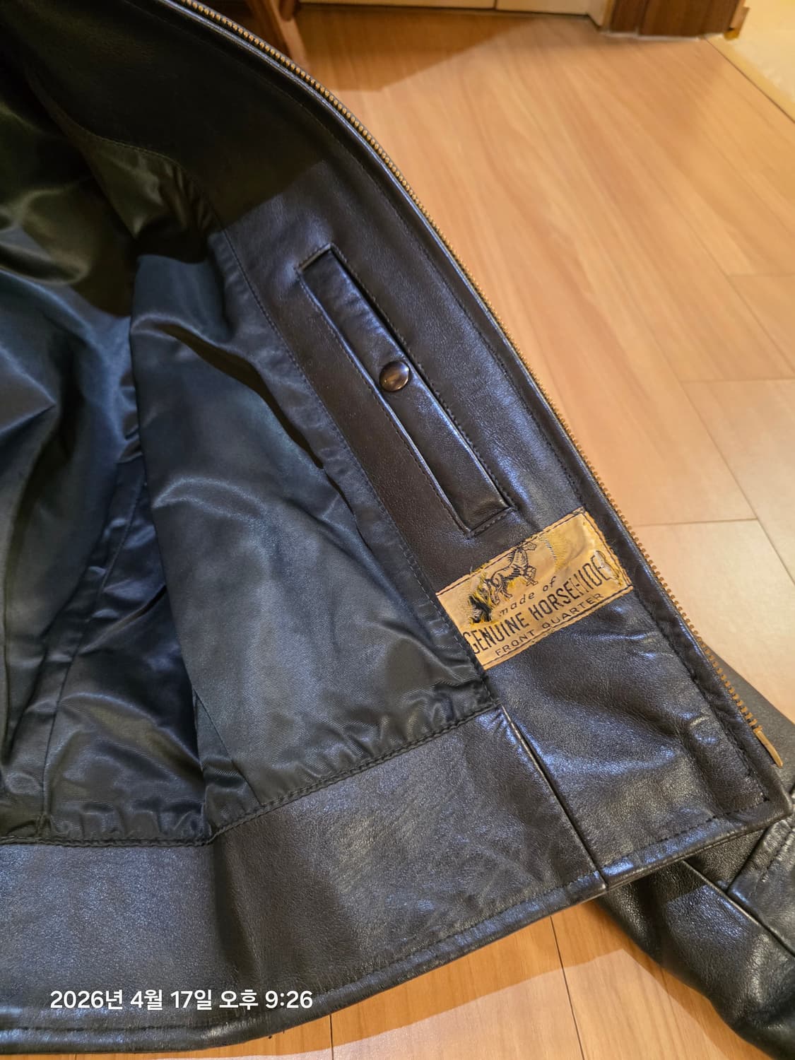 급매 <로스트월드> 레더자켓 38 리얼맥코이, 버즈릭슨, 멀홀랜드 상품이미지10