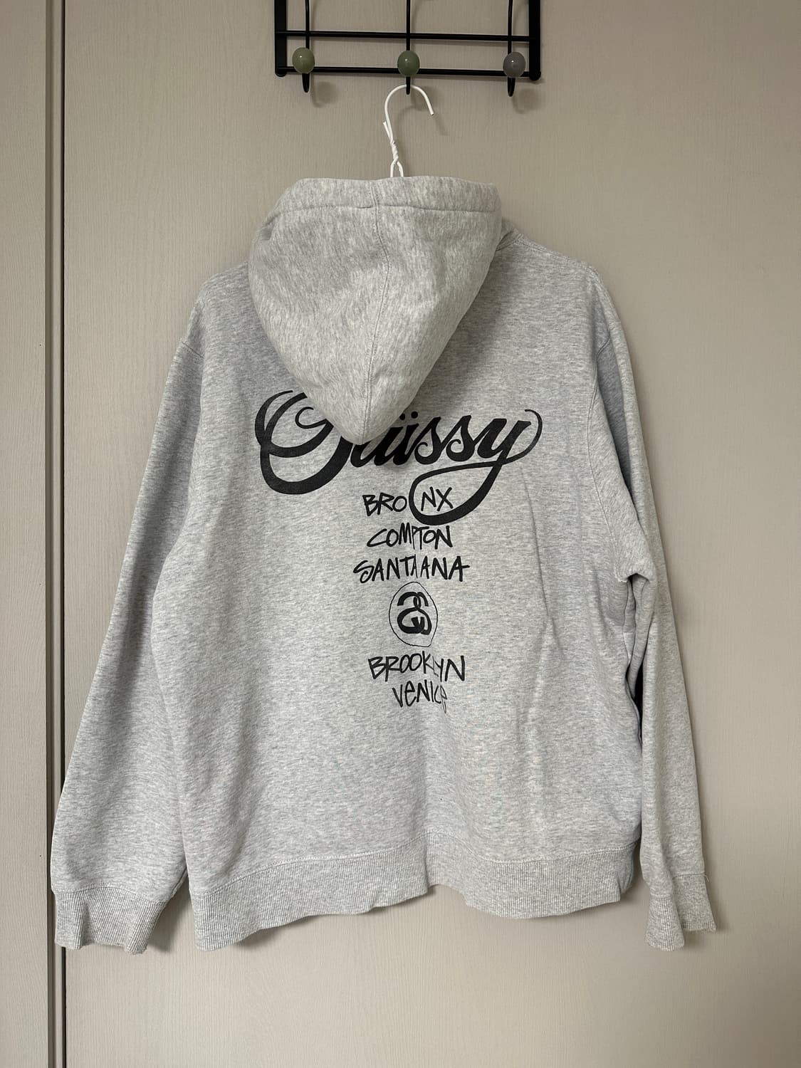 스투시 후드 그레이 M 상품이미지4