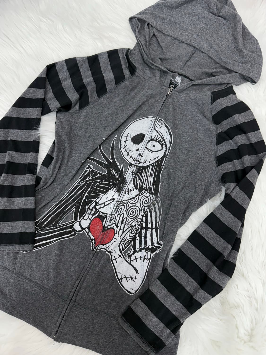 Disney gray hood zip-up 상품이미지3