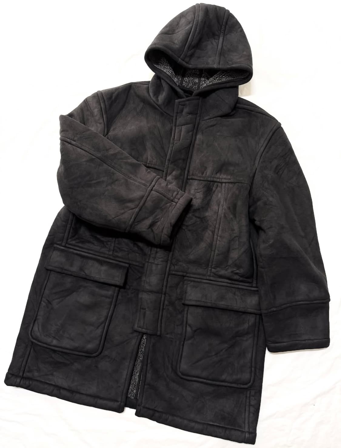 Fbiturbo - 무통 후디드 코트 상품이미지1