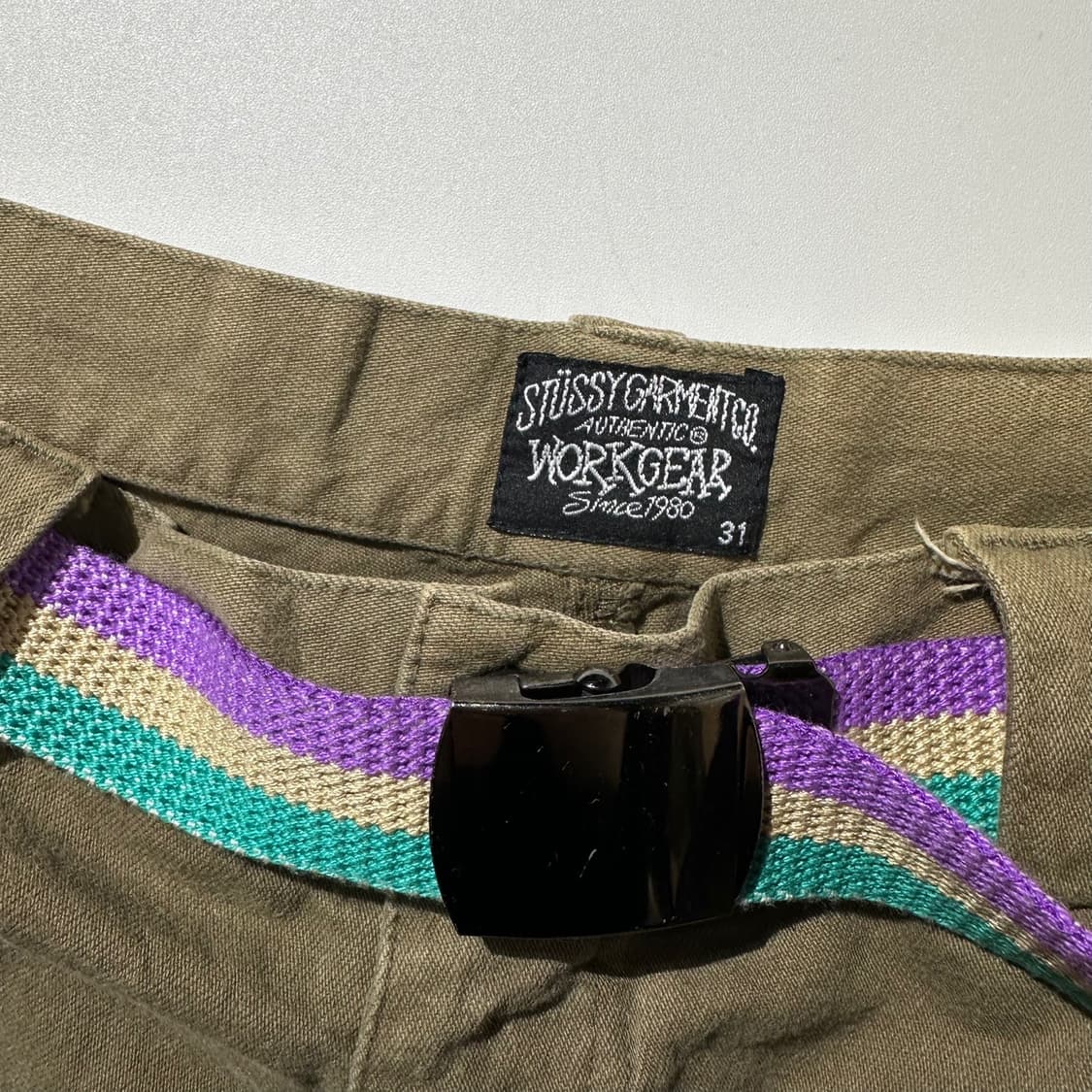 스투시 00‘s USA 워크 기어 카고 하프 팬츠 반바지 상품이미지4