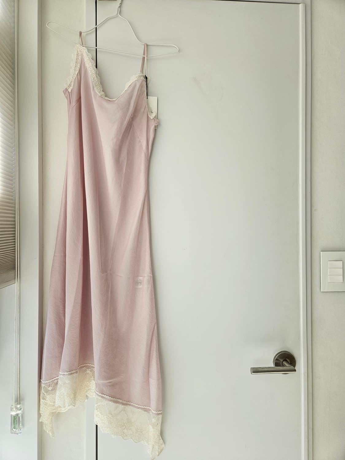 앤유 Andyou 레이스 디테일 레이어드 원피스 핑크 1 상품이미지3