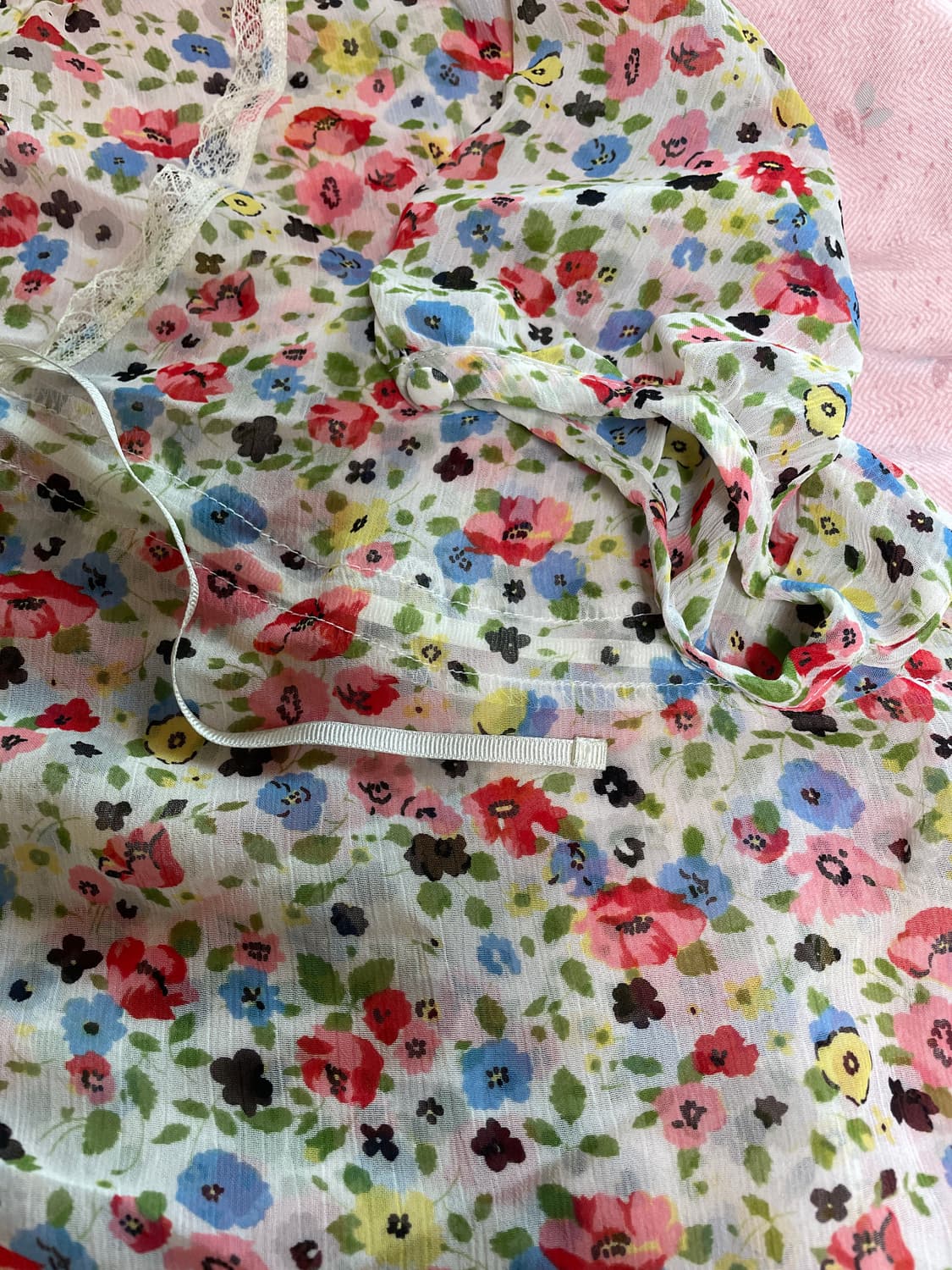 하구미st 꽃블라우스 상품이미지4