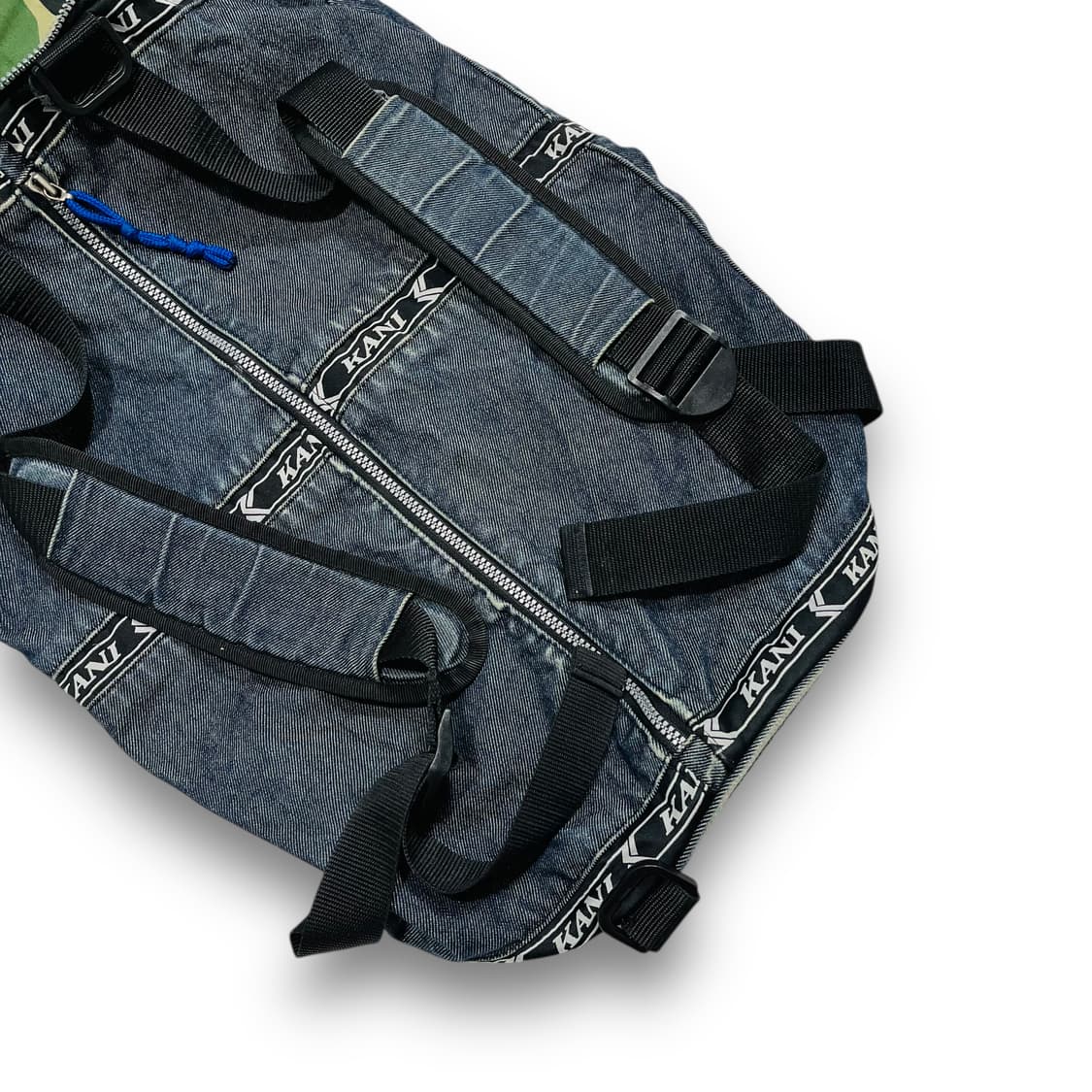 칼 카니 90s 밀리터리 원통 데님 올드스쿨 힙합 빈티지 백팩 상품이미지3