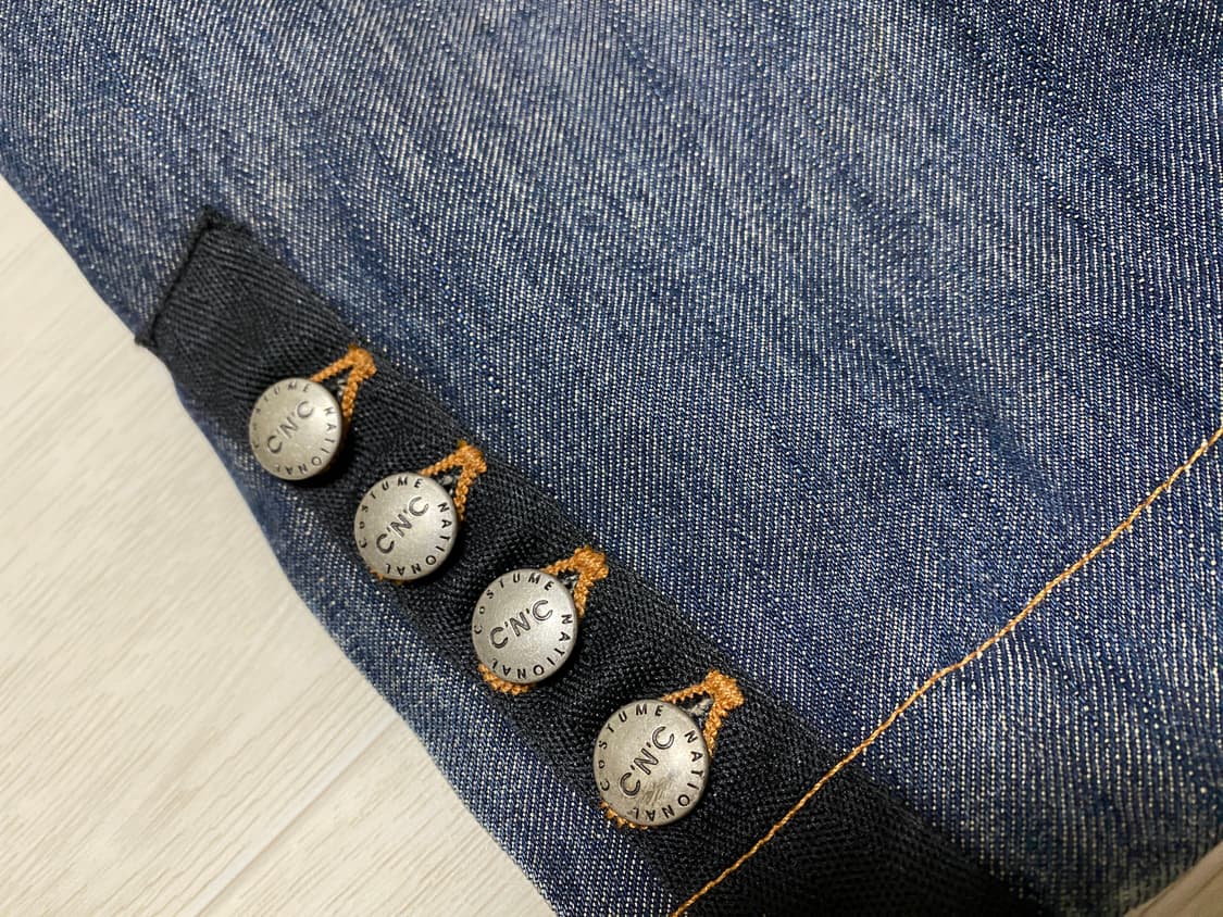 CNC 스티치 데님 블레이저 자켓 상품이미지5