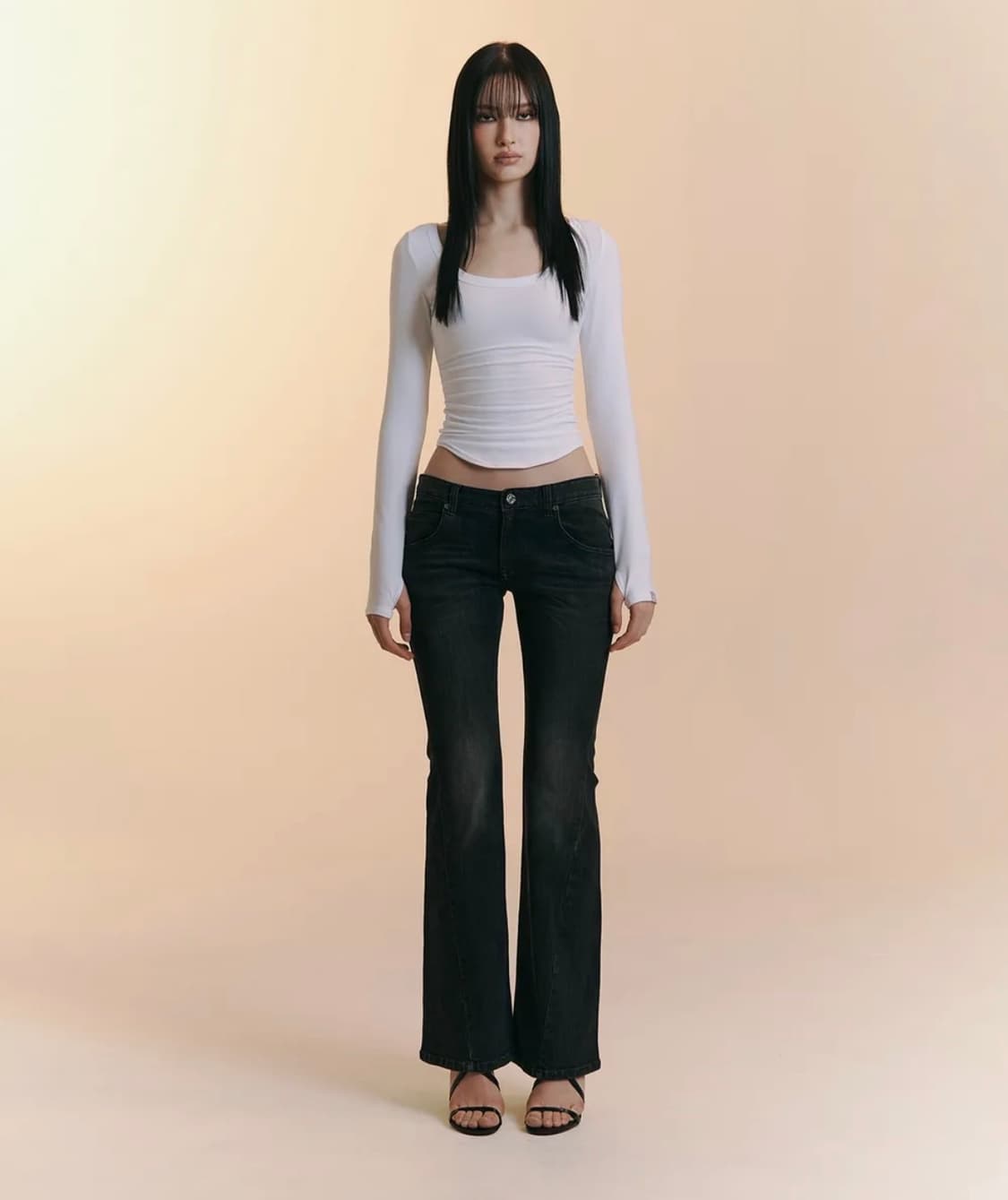 플리즈노팔로우 빈티지 워싱 부츠컷 상품이미지1