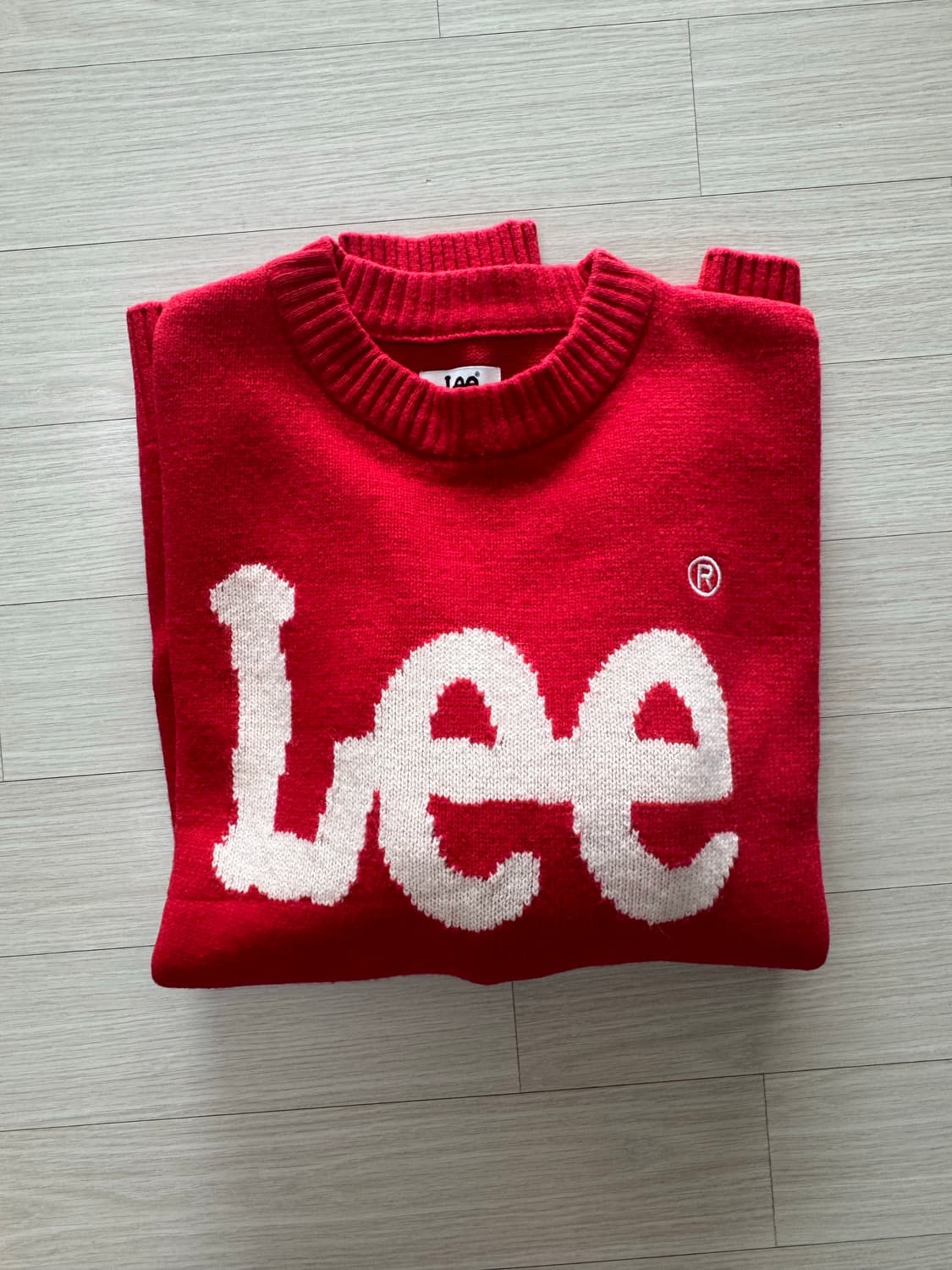 Lee 레드니트 상품이미지1