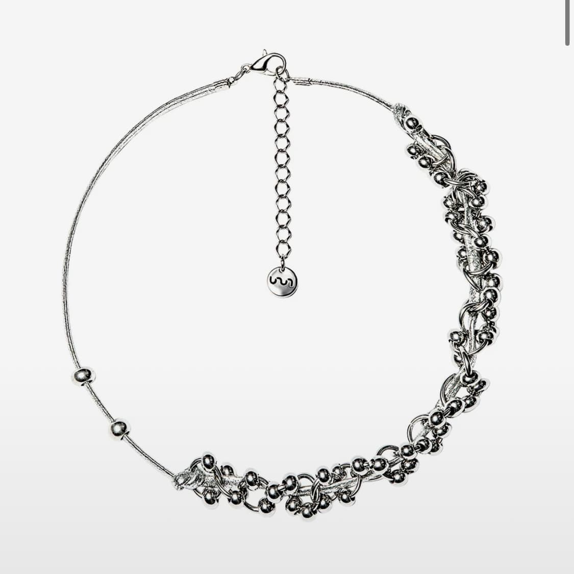 RURU PIERCING STRAP CHOKER SILVER 상품이미지1